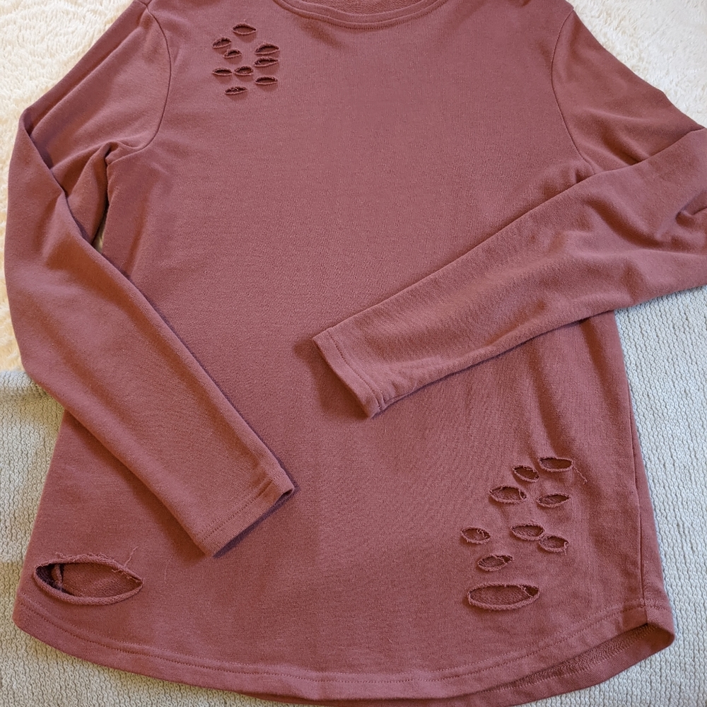 Alphalete Dusty Rose Long Sleeve Tee